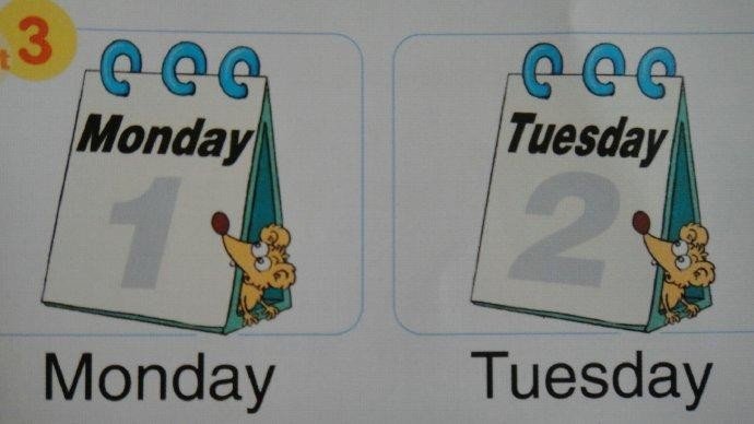 周一用英语怎么写？