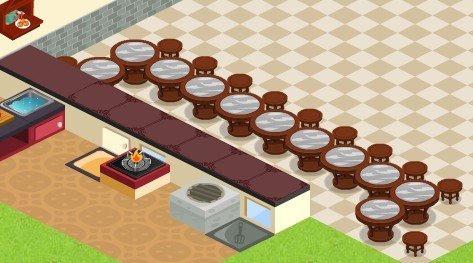 qq餐厅16级最佳摆法不跑客 qq餐厅16级最佳摆法.3D的最佳