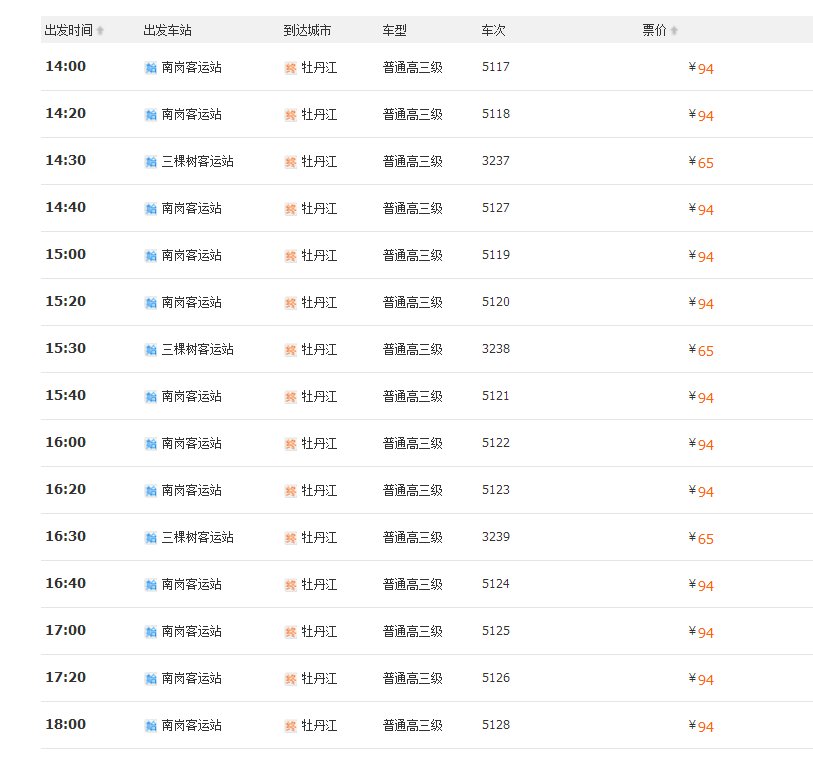 哈尔滨公路客运站有到牡丹江的车吗