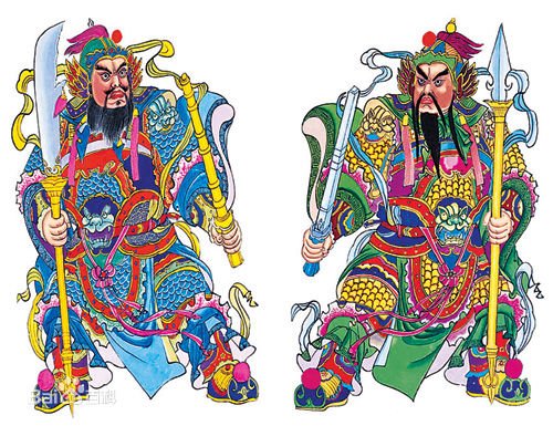 哪边贴秦叔宝哪边贴尉迟恭，一定要权威的