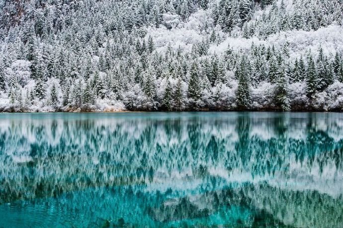 九寨沟立冬“定妆照”出炉，现场到底有多美？