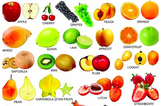 各种水果的英文
