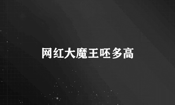 网红大魔王呸多高