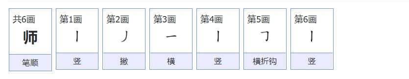 师的笔顺怎么写?
