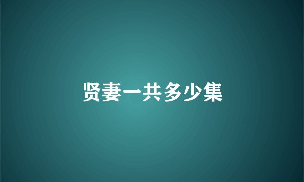 贤妻一共多少集