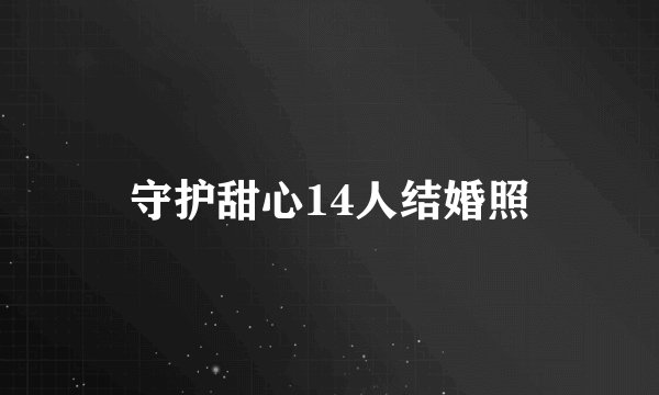 守护甜心14人结婚照
