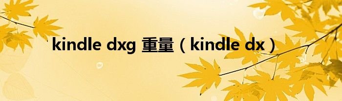 kindledxg重量kindledx