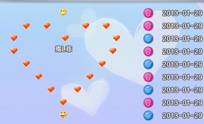 求大神帮我弄个 QQ炫舞爱空间爱心情设计图。 要桃心状的！！