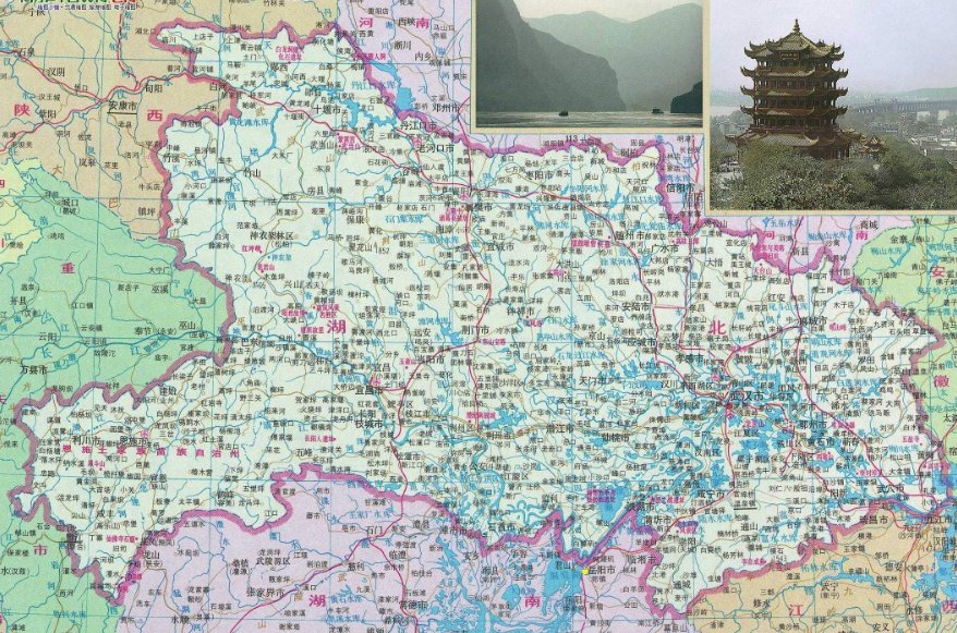 湖北省交通地图