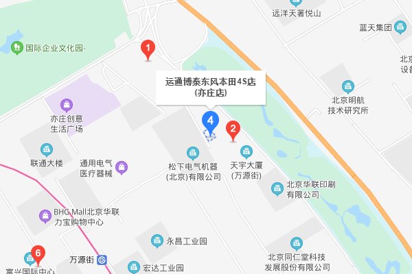 亦庄那边都有什么汽车4S店,具体点都有什么。