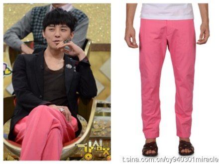 110222期强心脏 GD 穿的那条粉色的运动裤是什么牌子的？哪有买？