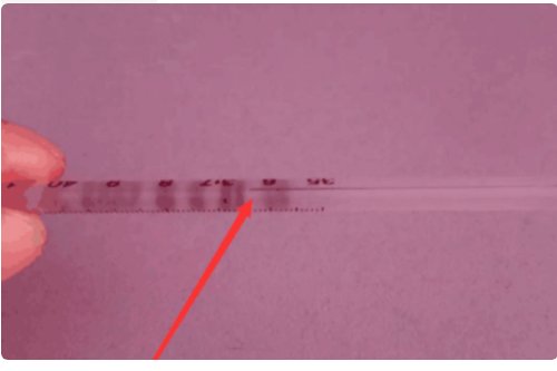 体温计怎么看水银线图片