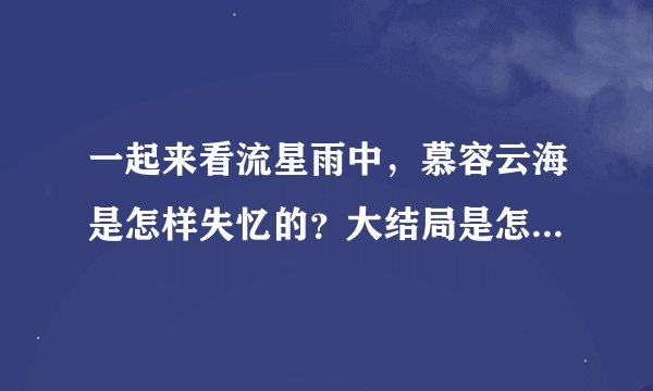一起来看流星雨中，慕容云海是怎样失忆的？大结局是怎样的？？