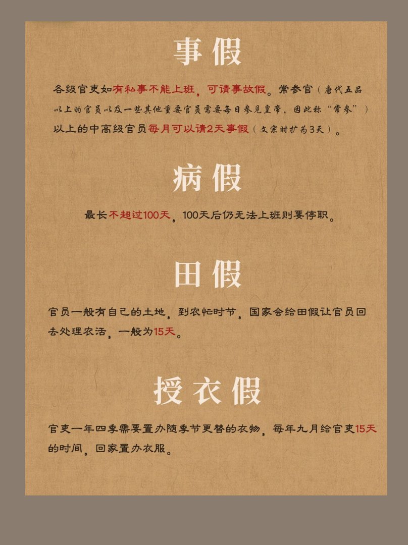 历史百科|唐朝的公务员er有哪些法定节假日?