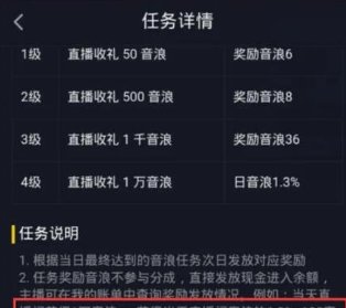 抖音音浪1万元能提现多少钱？