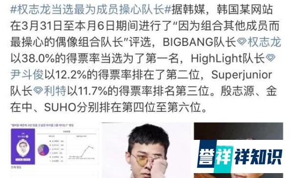 权志龙当选成为最操心队长！实至名归！