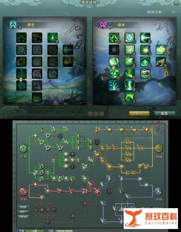 剑网三不同时期的经脉系统盘点，一共有三个版本，你最喜欢哪个？