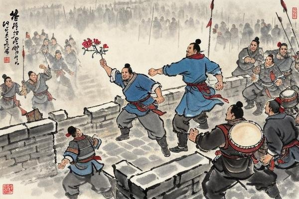 城头击鼓传花枝搏拳的含义