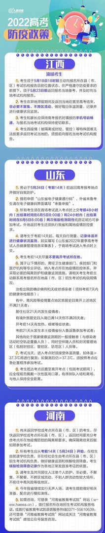 重磅！31个省区市高考防疫政策汇总