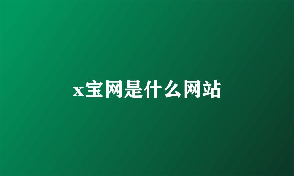 x宝网是什么网站