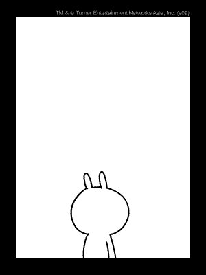 求兔斯基的一个表情，把一块大砖头拍自己脑袋拍成一个心形的