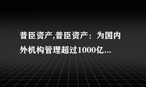 普臣资产,普臣资产：为国内外机构管理超过1000亿人民币资产