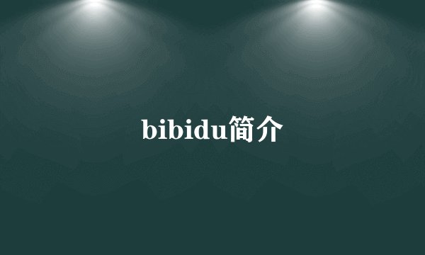 bibidu简介