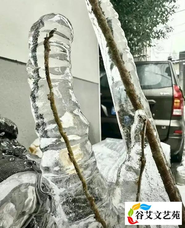 冻雨来袭，武汉一居民家阳台成“冰雪世界”，它是怎么形成的？
