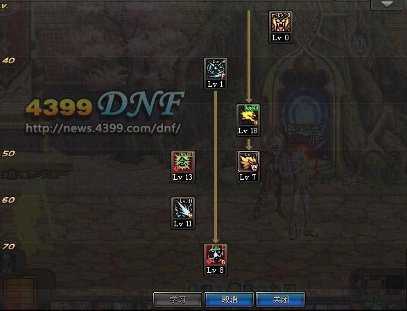 dnf80男气功加点 刷图的