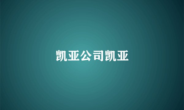 凯亚公司凯亚