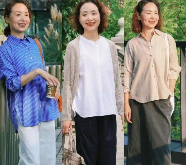 女人到了50、60岁别怕老,秋季这样穿衣打扮吧!有活力又得体