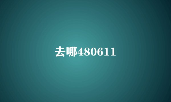 去哪480611