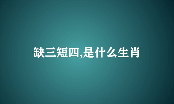 缺三短四,是什么生肖