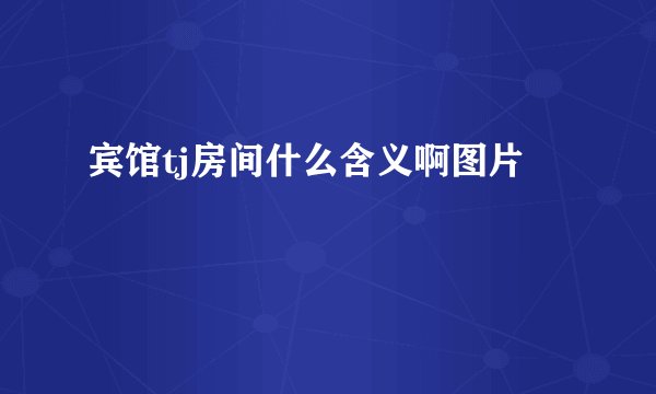 宾馆tj房间什么含义啊图片