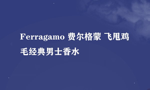 Ferragamo 费尔格蒙 飞甩鸡毛经典男士香水