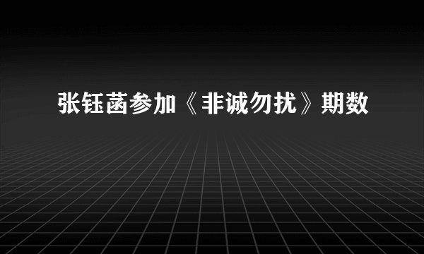 张钰菡参加《非诚勿扰》期数