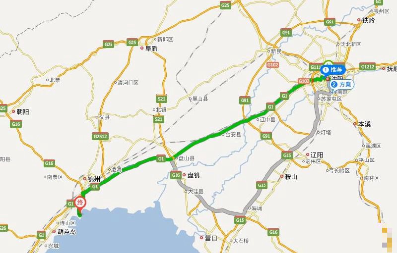 沈阳到锦州都路过那里。
