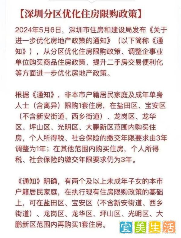 深圳楼市新政解读