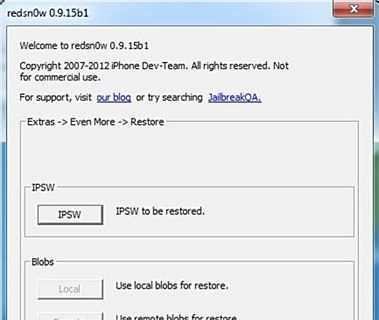 iPhone4S使用红雪最新iOS5平刷和降级教程