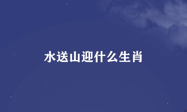 水送山迎什么生肖