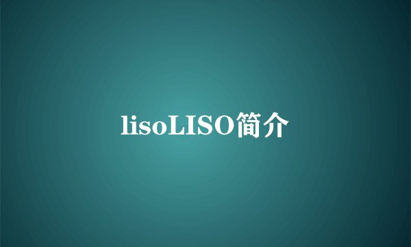 lisoLISO简介
