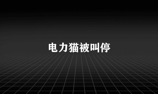 电力猫被叫停