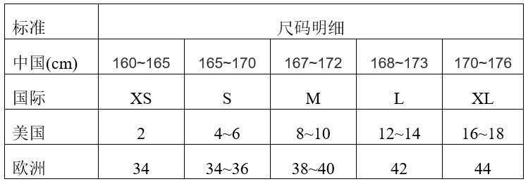 衣服的尺码S和M，L是多大啊？