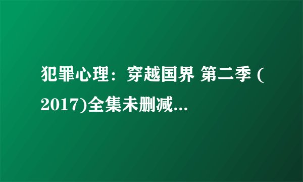 犯罪心理：穿越国界 第二季 (2017)全集未删减高清版免费下载