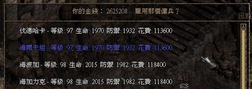 暗黑亚马逊战士的最佳雇佣兵选择