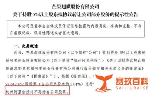 【知产财经】阿里系突然清仓芒果超媒：买入不到一年，从赚25亿到浮亏23亿！