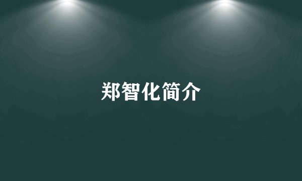 郑智化简介
