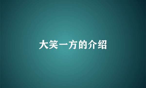 大笑一方的介绍