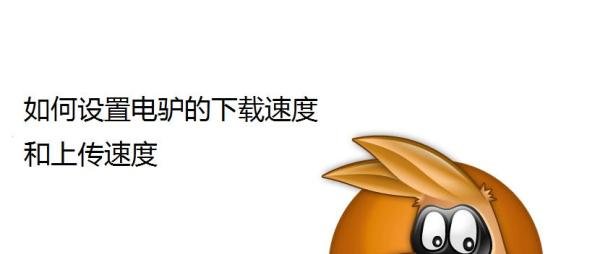 如何设置电驴的下载速度和上传速度