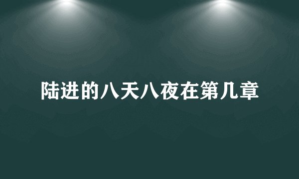 陆进的八天八夜在第几章